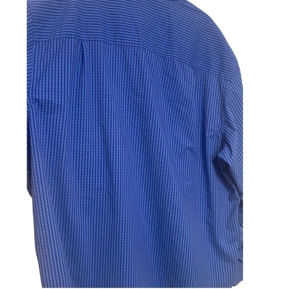 Van Heusen Dress Shirt Long Sleeve Button Down Blue Plaid Size 2XL - Picture 6 of 13